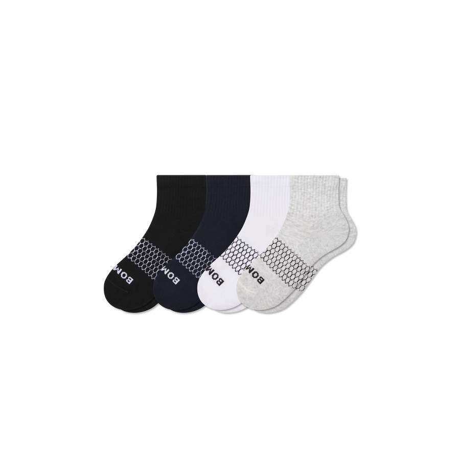 Youth Solids Quarter Sock 4-Pack - Classic Ready