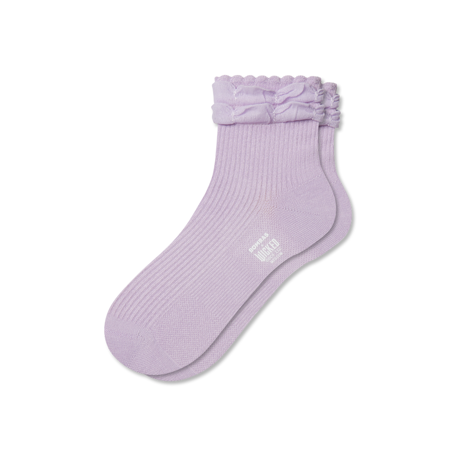 Wicked x Bombas Ruffle Quarter Socks - Simple Style