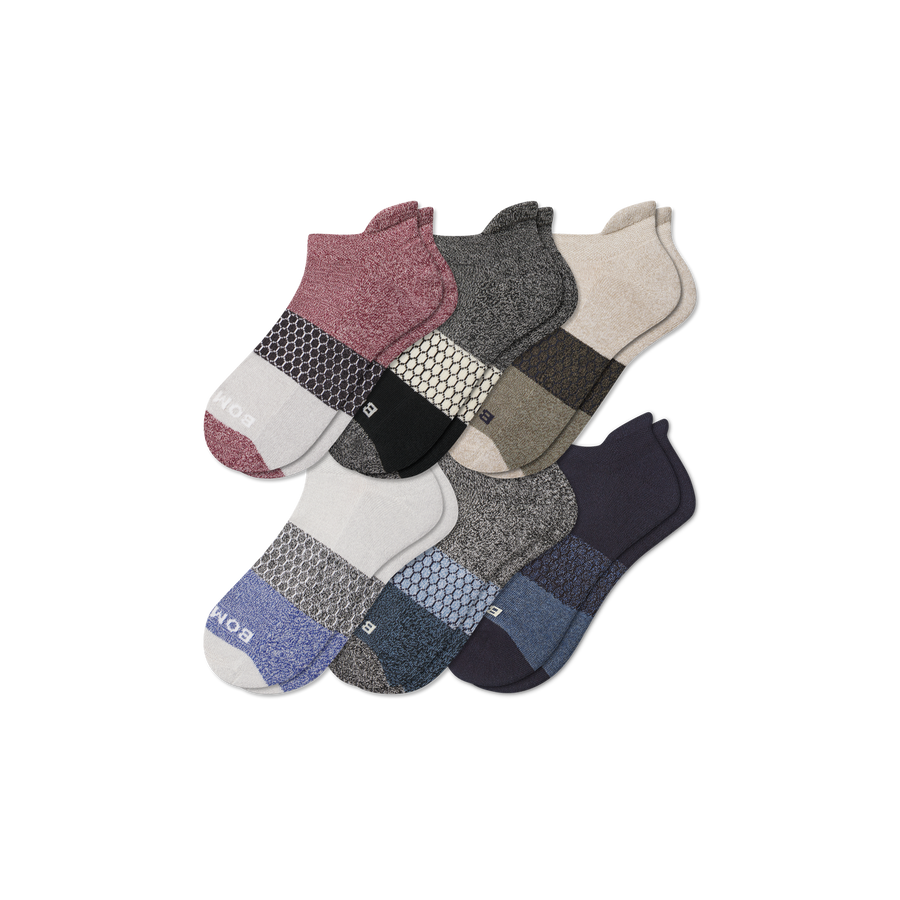 Men’s Tri-Block Ankle Sock 6-pack - Daily Pick