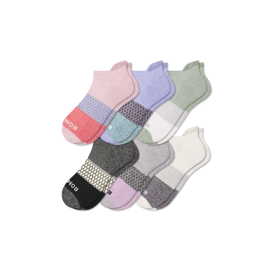 Women's Tri-Block Ankle Sock 6-Pack - Daily Step