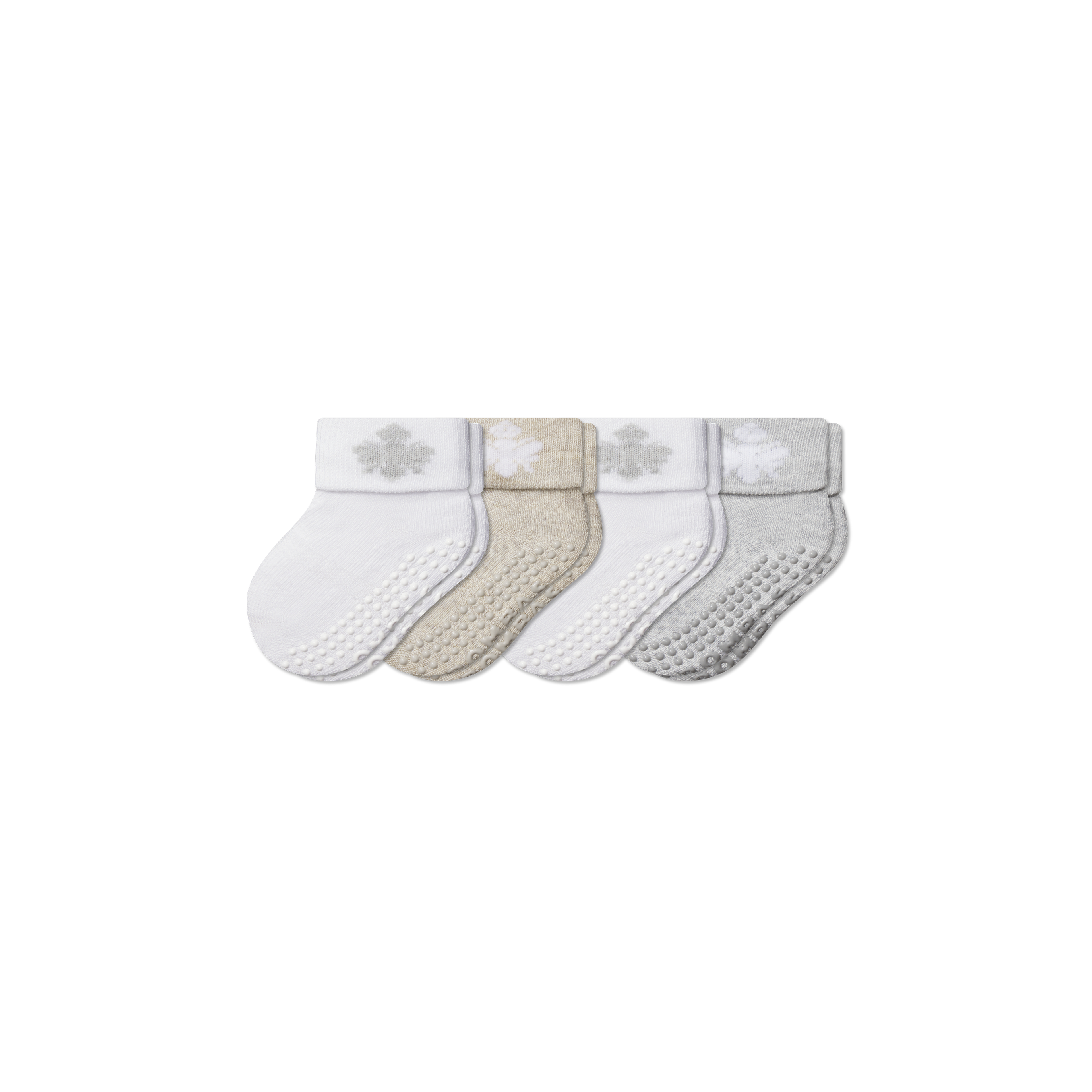 Baby Gripper Sock 4-Pack (6-12 Months) - mixed L [10313]