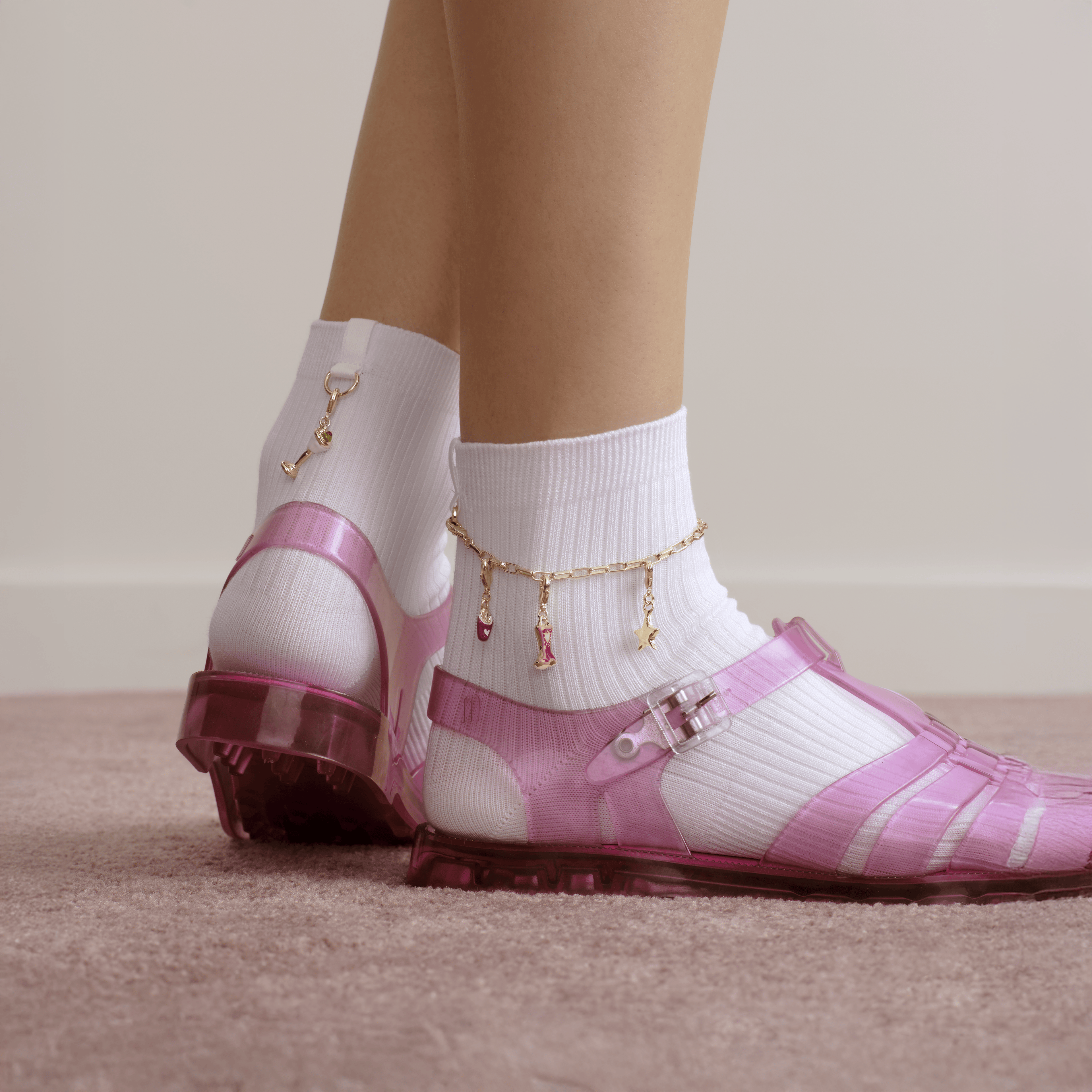 Lightweight Ribbed Quarter Socks - White [LIFESTYLE] [10348]