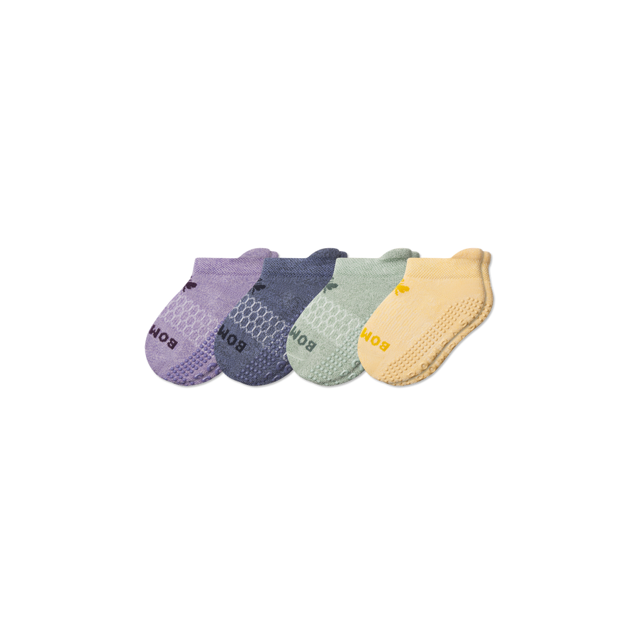 Toddler Marl Gripper Ankle Sock 4-Pack - All Day Fit