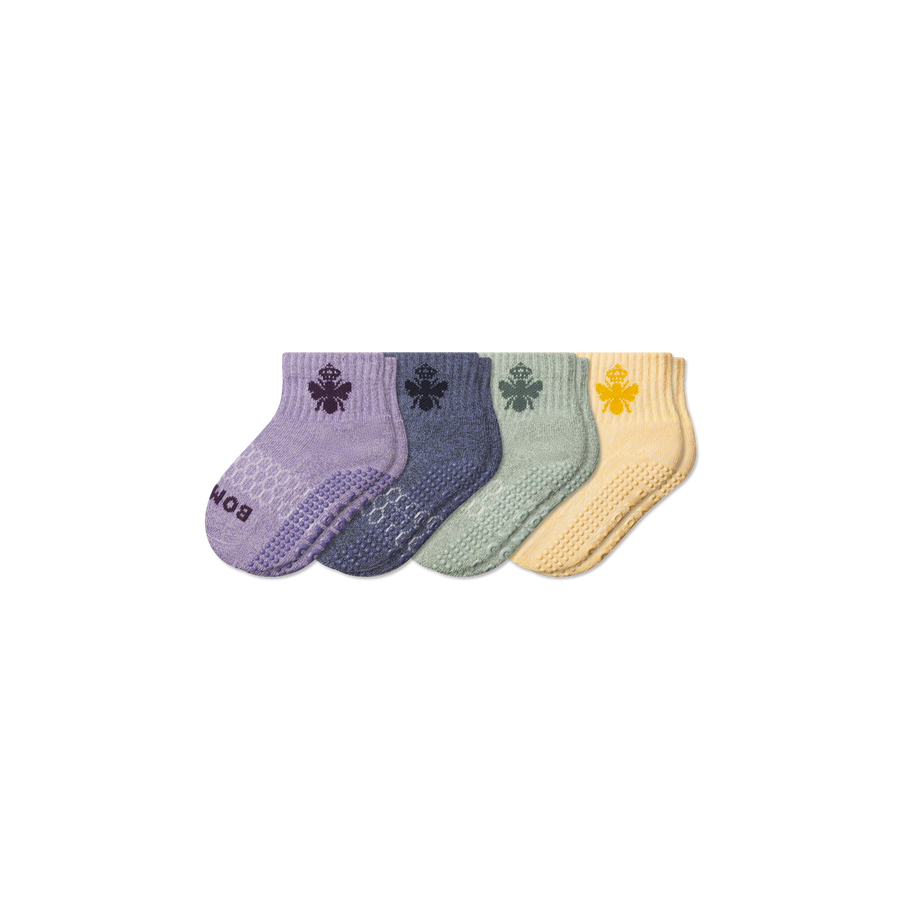 Toddler Marl Gripper Calf Sock 4-Pack - Everyday Pair
