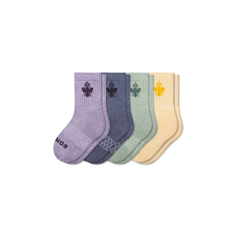 Junior Marl Calf Sock 4-Pack - Light Cushion