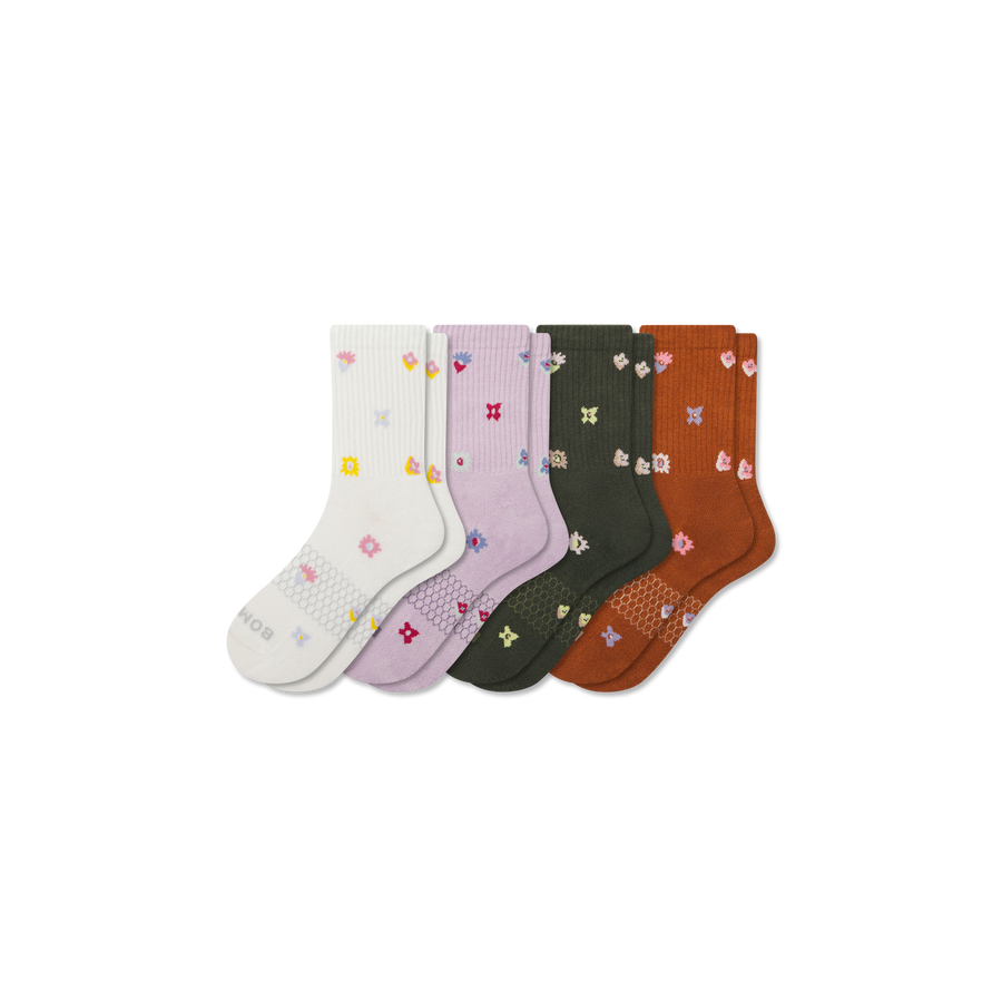 Women’s Garden Party Half Calf Sock 4-Pack - Classic Ready