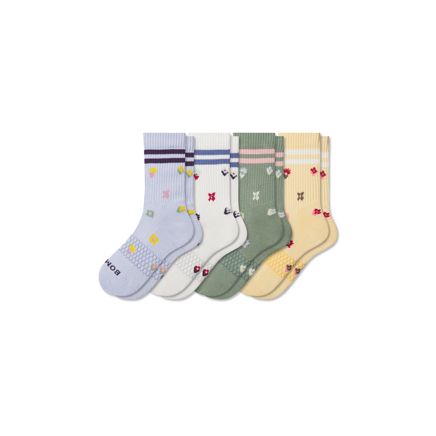 Youth Garden Party Calf Sock 4-Pack - Daily Pick