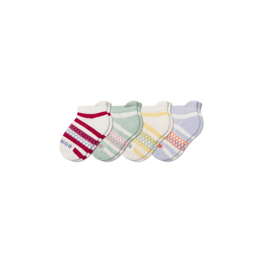 Junior Stripes Ankle Sock 4-Pack - Fresh Step