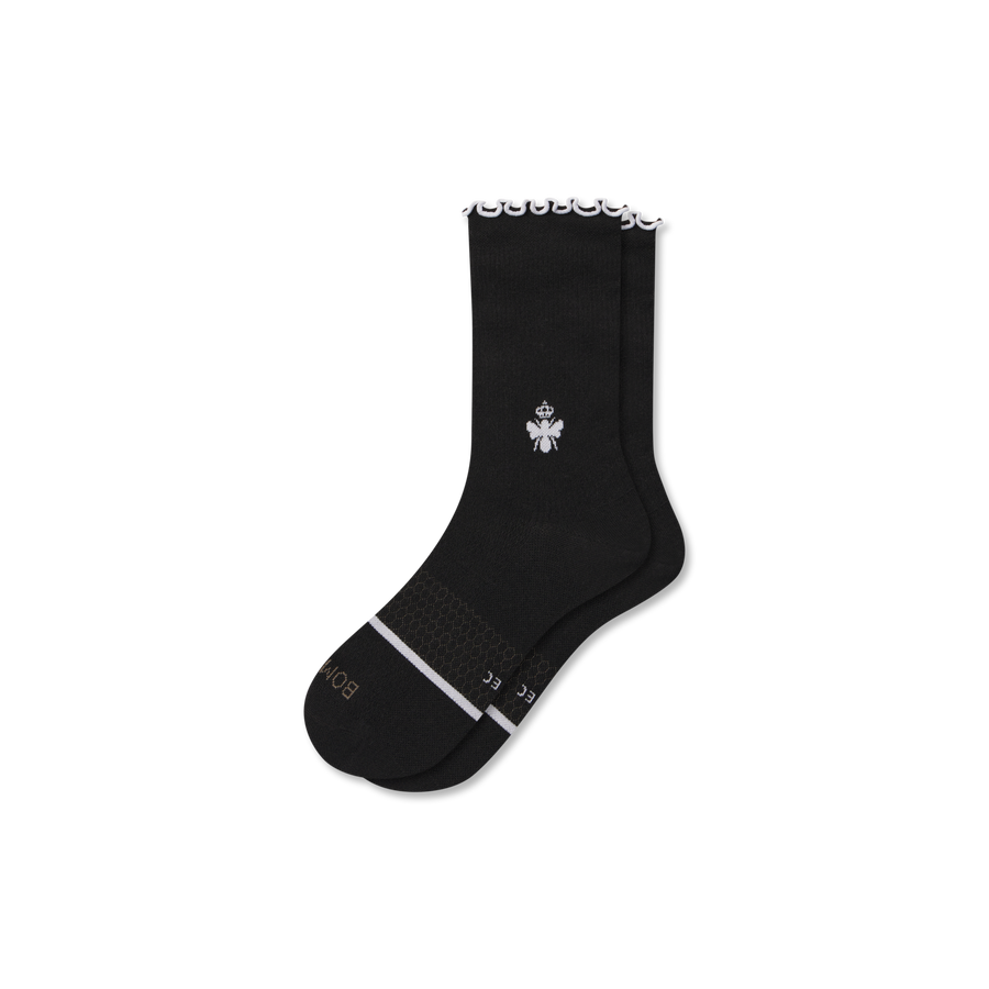 Women’s Ruffle Sport Half Calf Socks - Simple Style