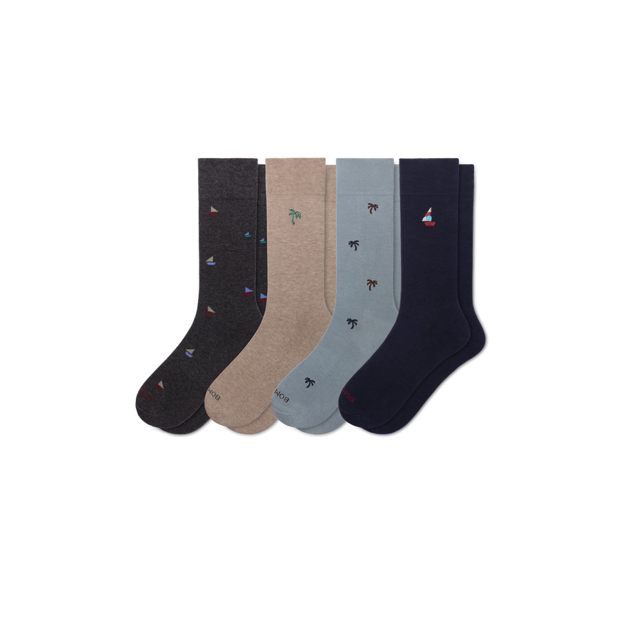 Men's Dress Calf Sock 4-Pack - Everyday Pair