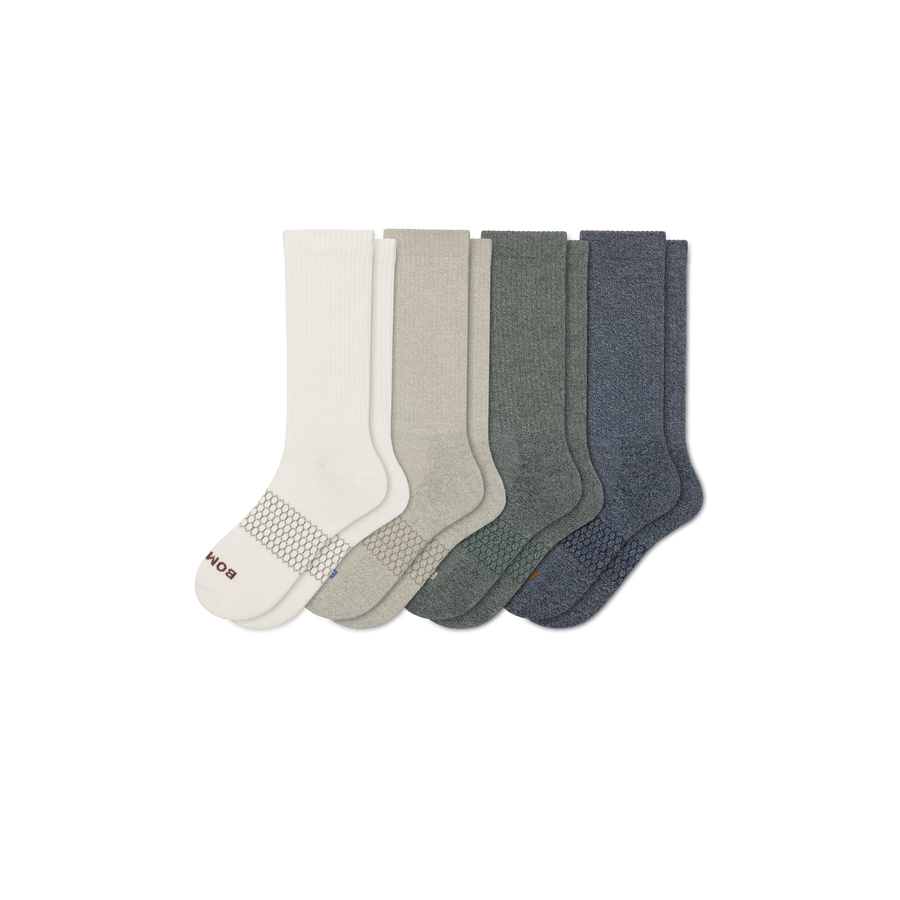 Men's Marl Calf Sock 4-Pack - Premium Pick