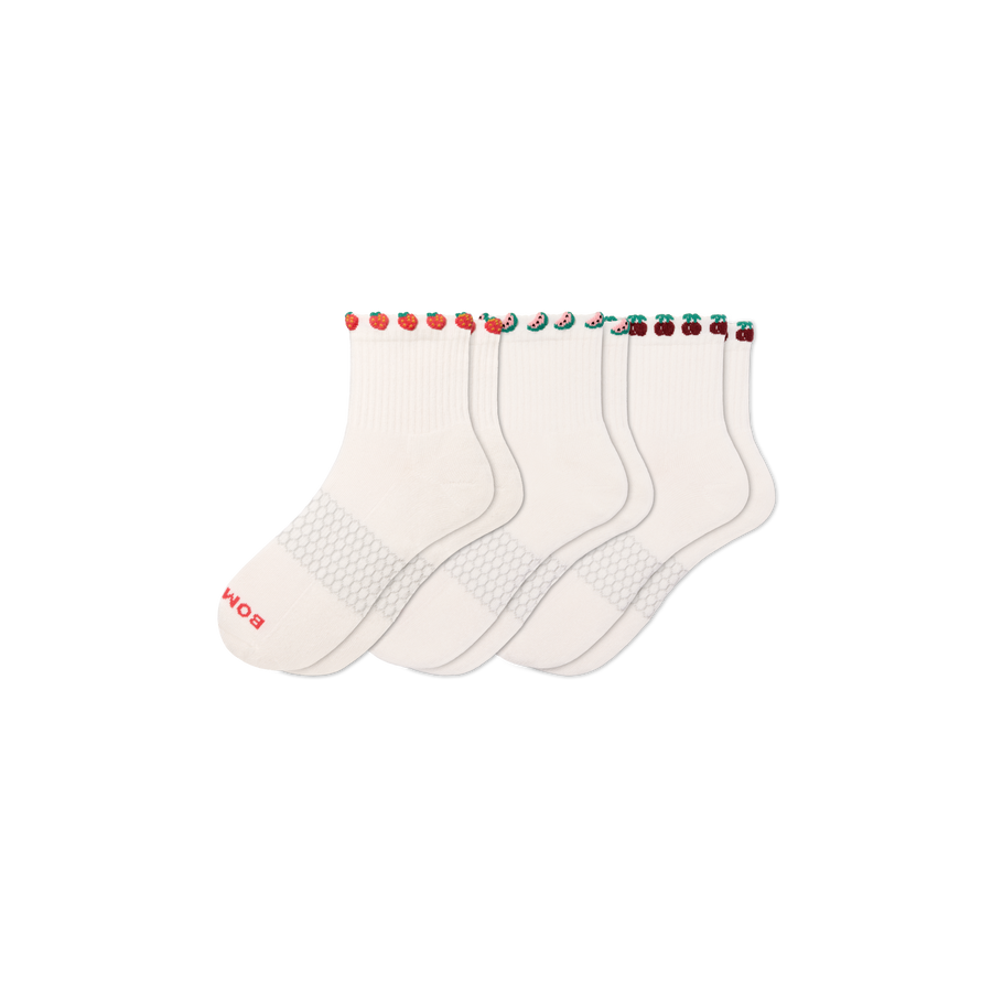 Women's Farmer's Market Quarter Sock 3-Pack - Daily Pick