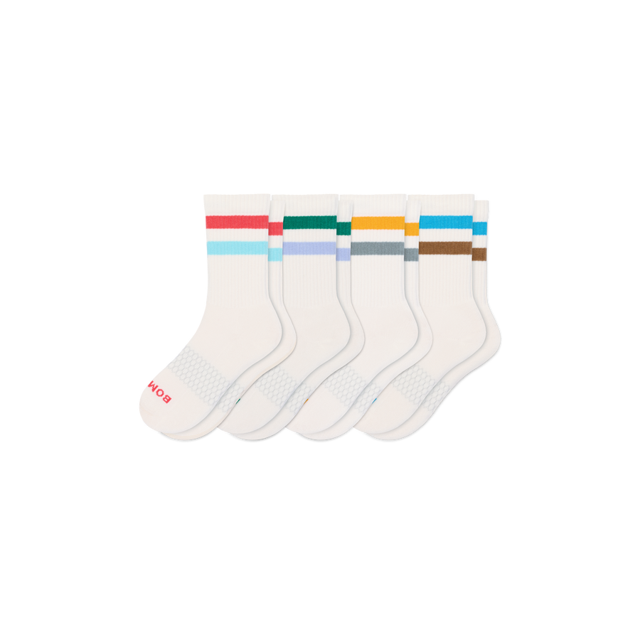 Youth Vintage Stripes Calf Sock 4-Pack - Fresh Choice