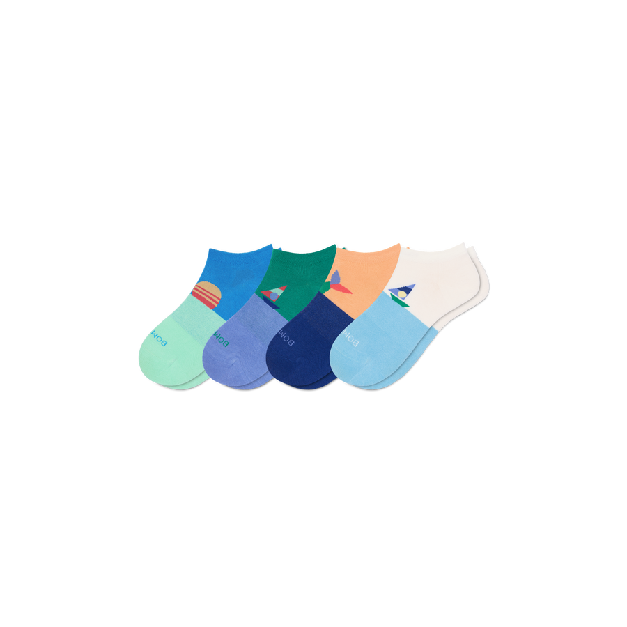 Youth Ankle Sock 4-Pack - Modern Touch