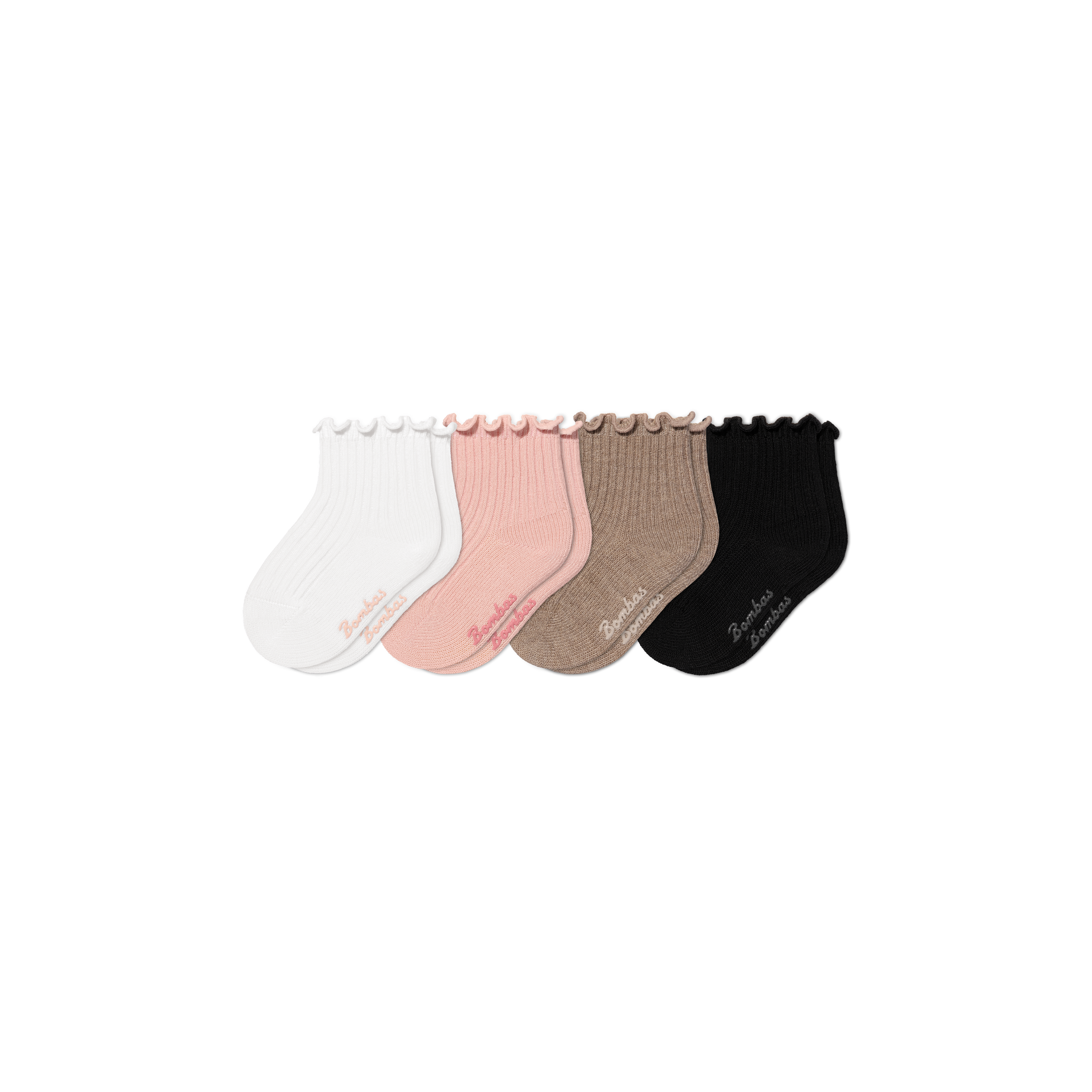 Baby Frilly Calf Socks (6-12 months) - pink shadow mix L [11221]