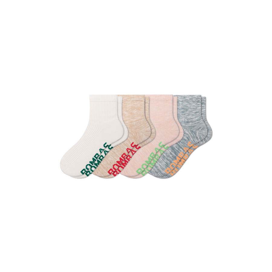 Women's Summer Ragg Quarter Sock 4-Pack - All Day Fit