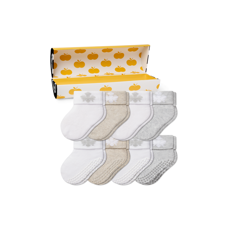 Baby's First Year Sock 8-Pack Gift Box - Easy Pair