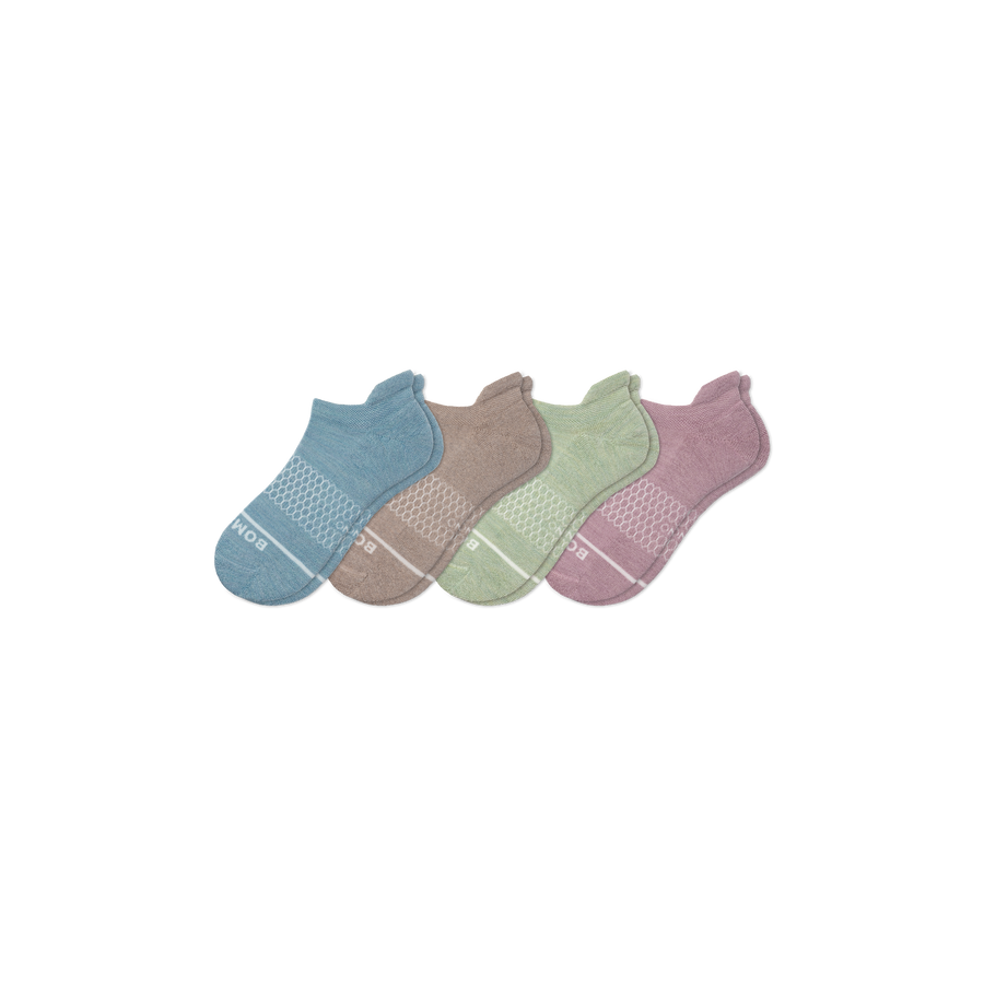 Women's Merino Wool Blend Ankle Sock 4-Pack - Light Cushion