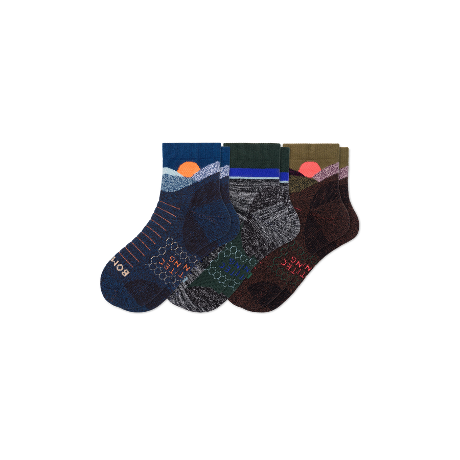 Men's Hiking Quarter Sock 3-Pack - Light Cushion