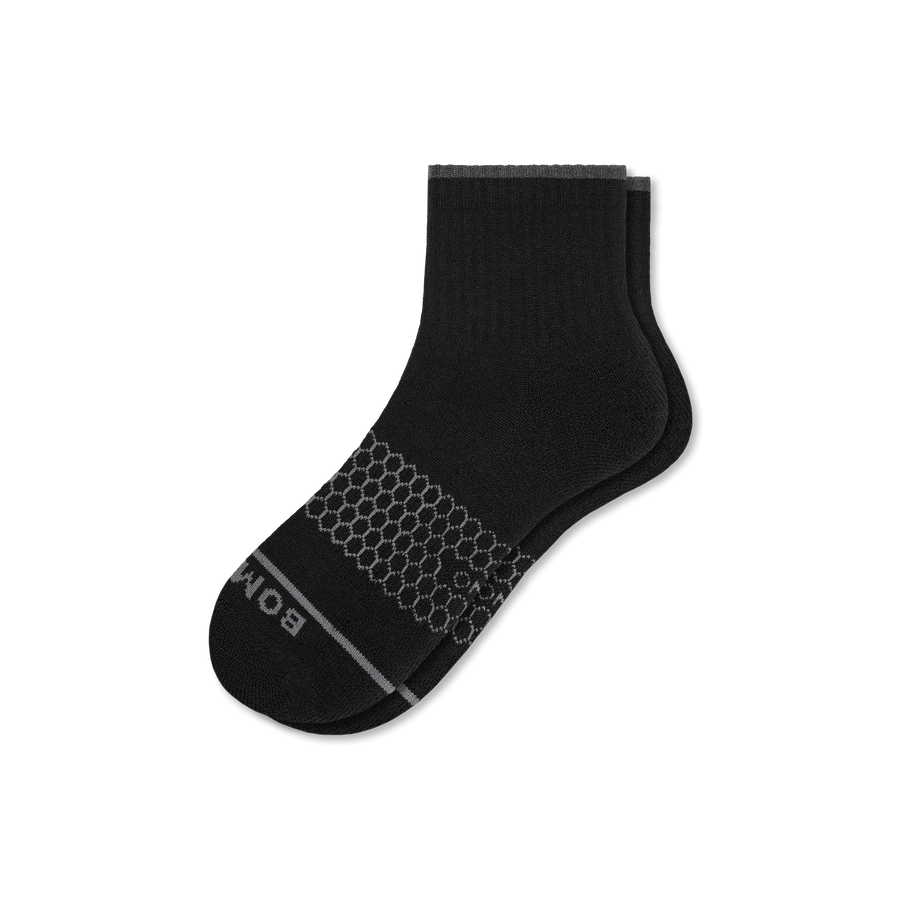 Men's Merino Wool Blend Quarter Socks - Daily Step