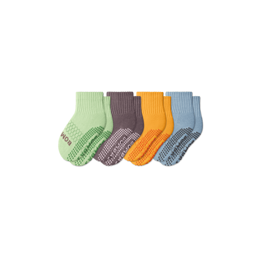 Toddler Gripper Calf Socks 4-Pack - Everyday Pair