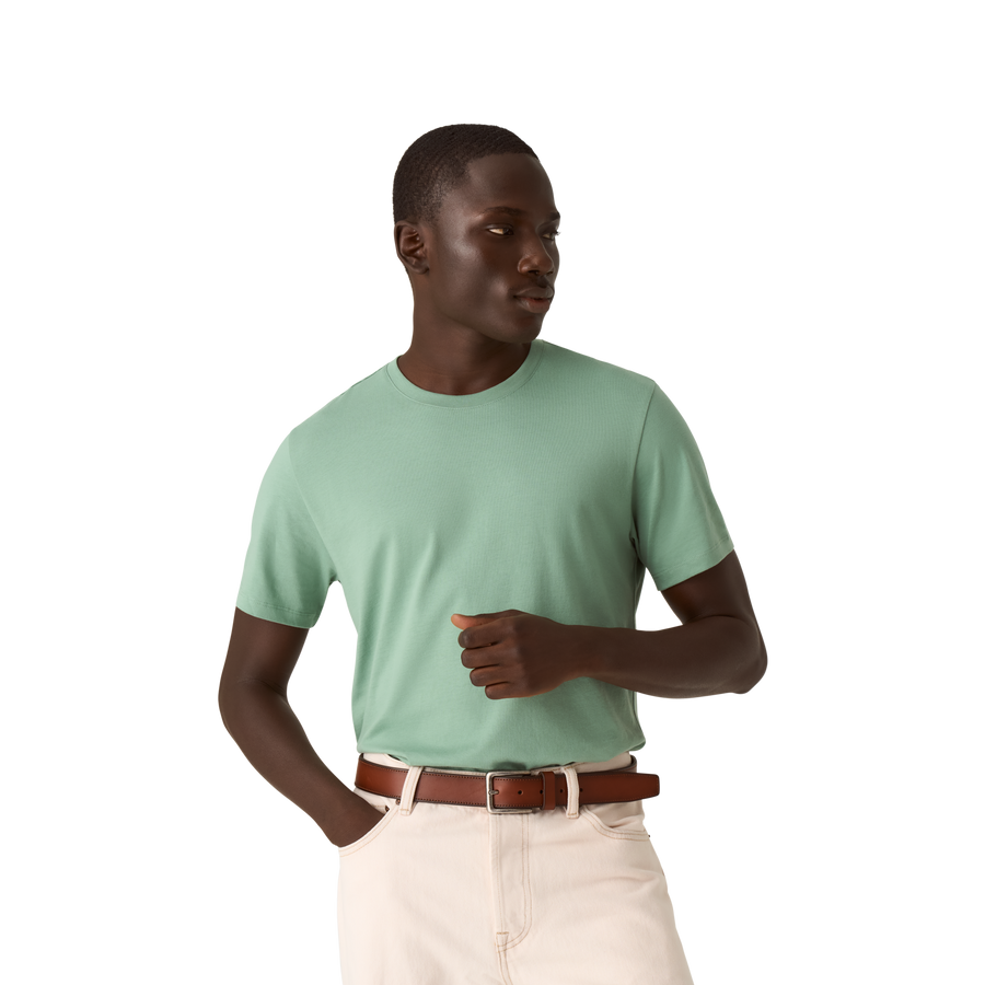 Men's Pima Cotton Crew Neck T-Shirt - Smooth Fit