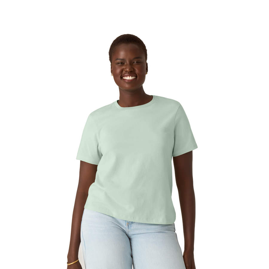 Women's Pima Cotton Crew Neck T-Shirt - Daily Comfort