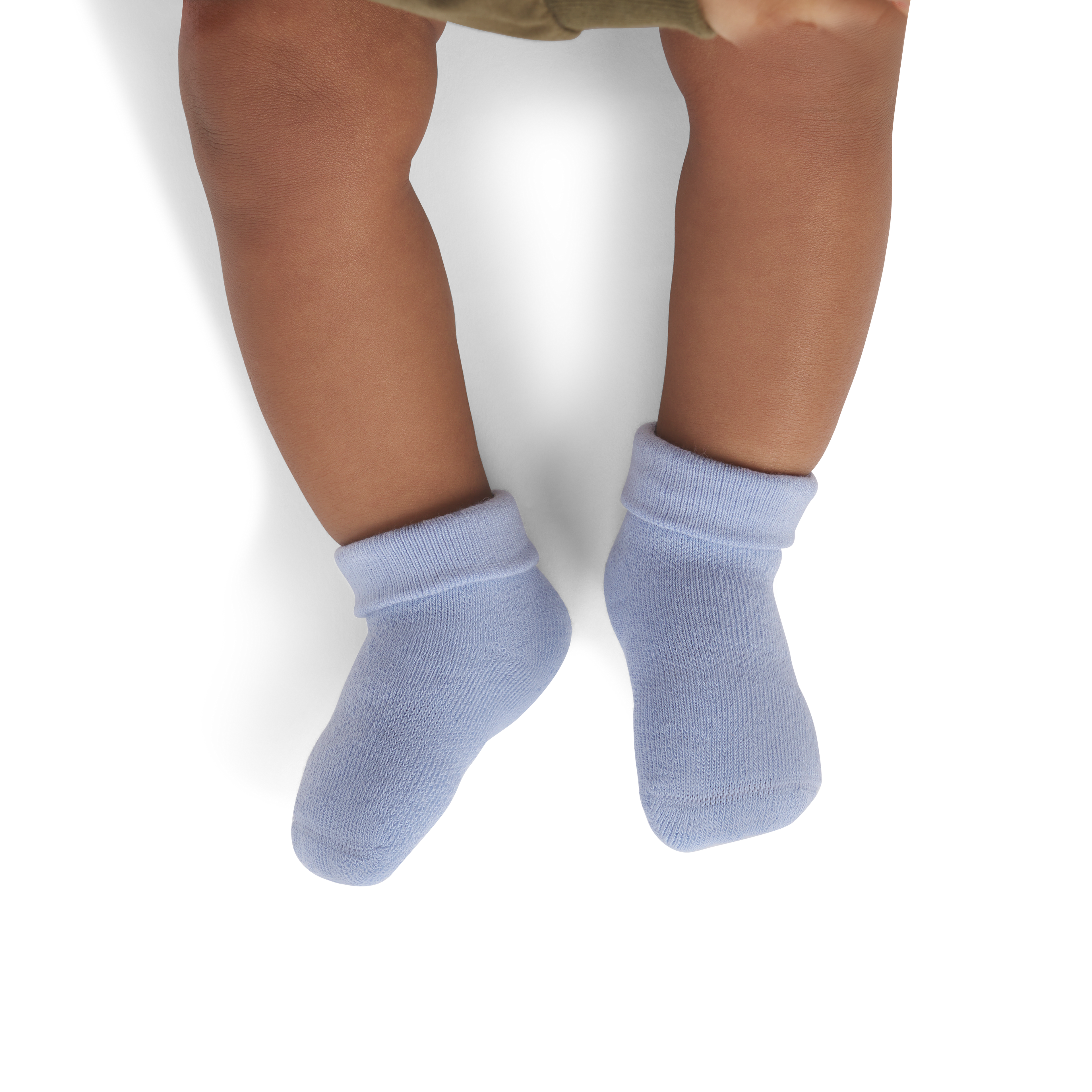 Solids Calf Socks (0-6 Months) - Dawn Blue BO1 [8621]