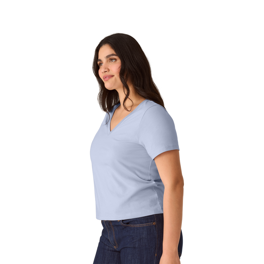 Women's Pima Cotton V-Neck T-Shirt - Fresh Choice