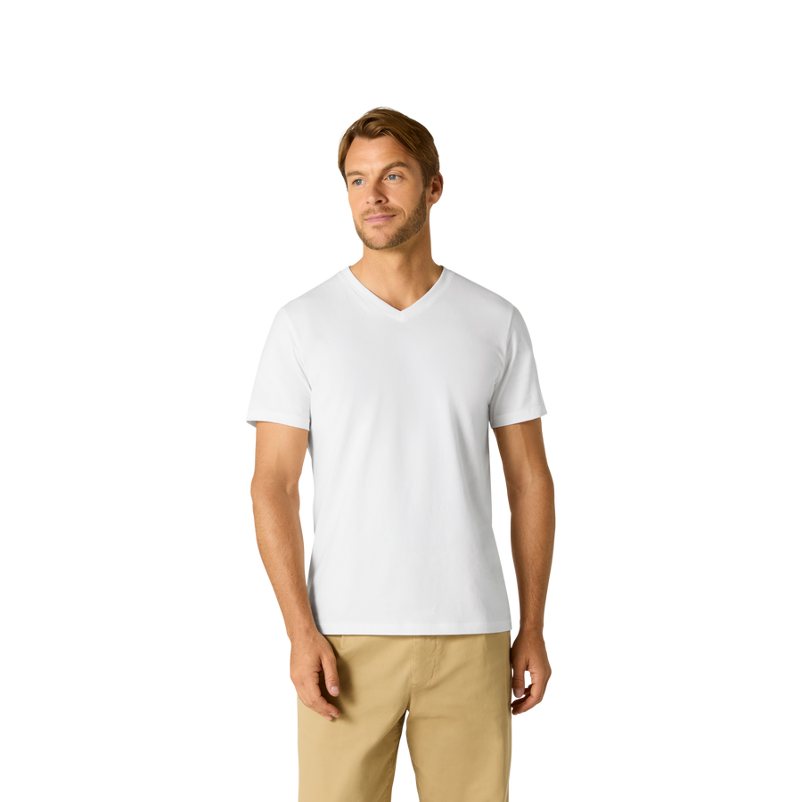 Men's Pima Cotton V-Neck T-Shirt - Travel Pair