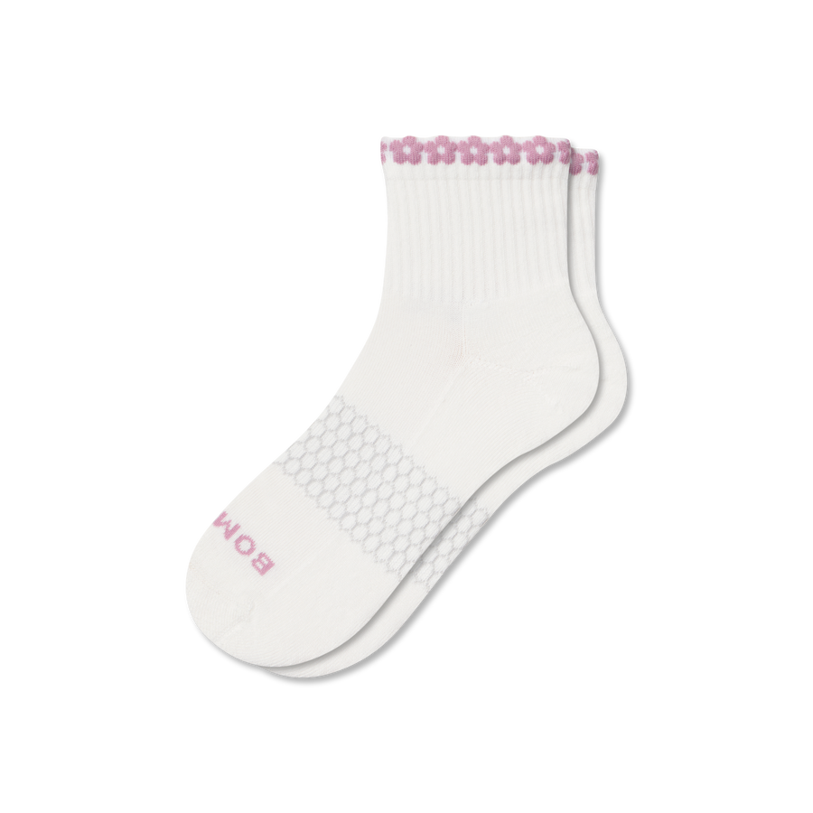 Women's Daisy Chain Quarter Socks - Fresh Choice