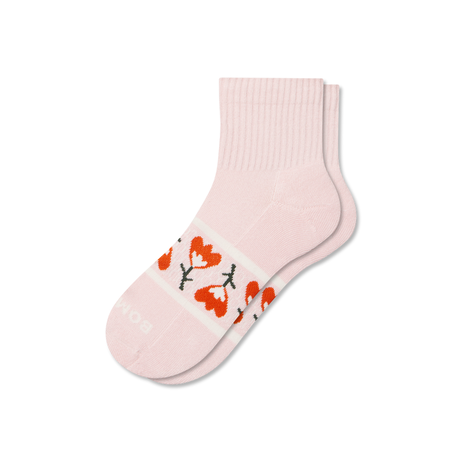 Women's Garden Party Quarter Socks - Easy Choice