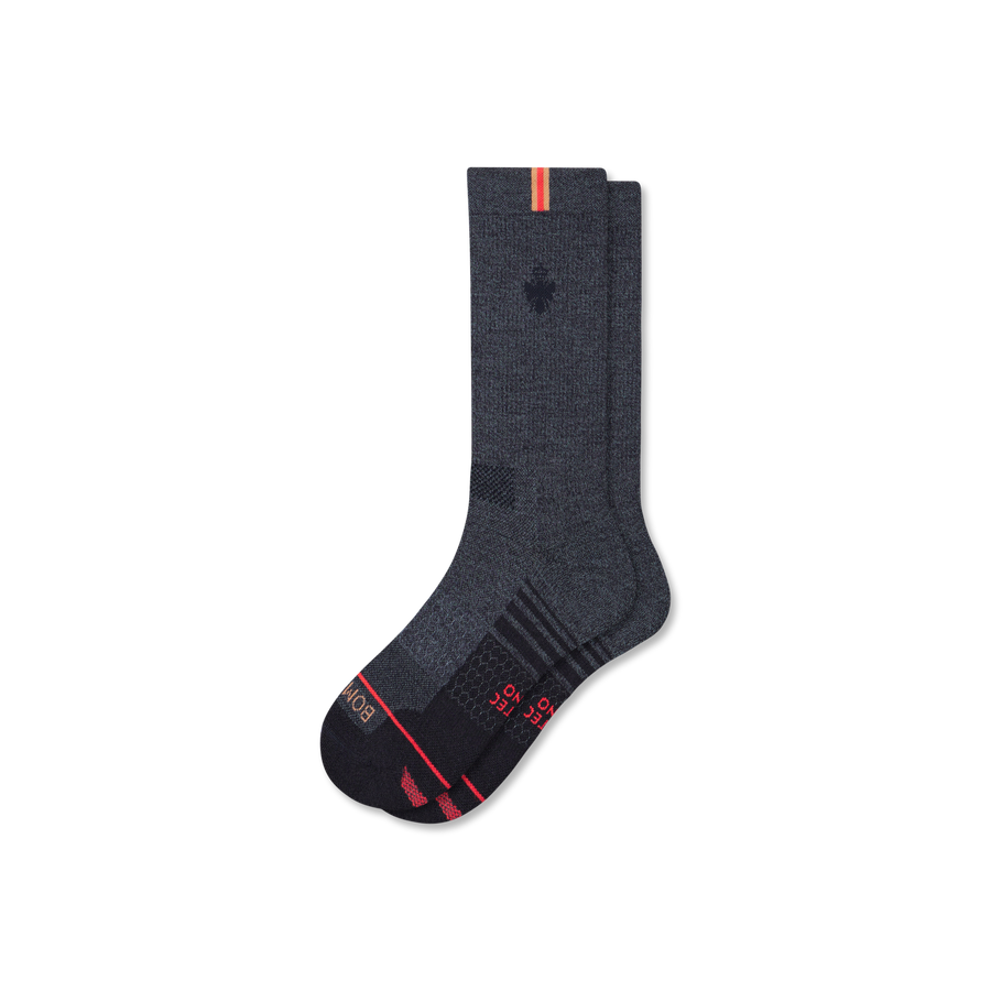 Men's Merino Wool Blend Run Calf Socks - All Day Fit