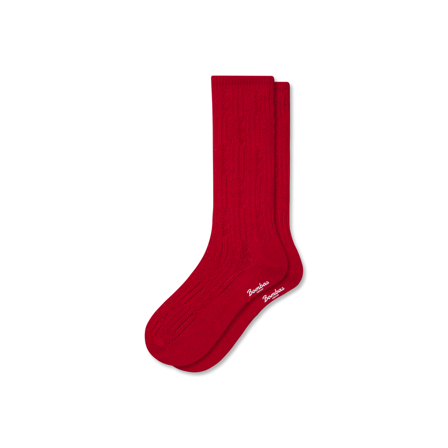 Women's Pointelle Calf Socks - Easy Pair