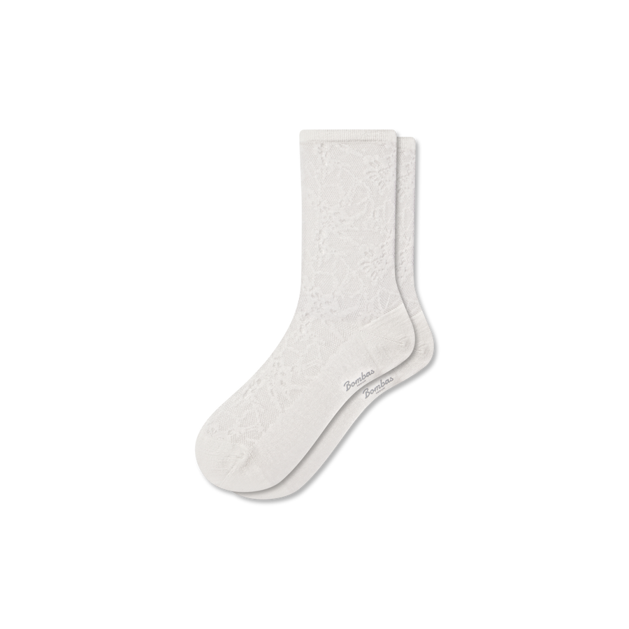 Women’s Floral Lace Half Calf Socks - Modern Touch