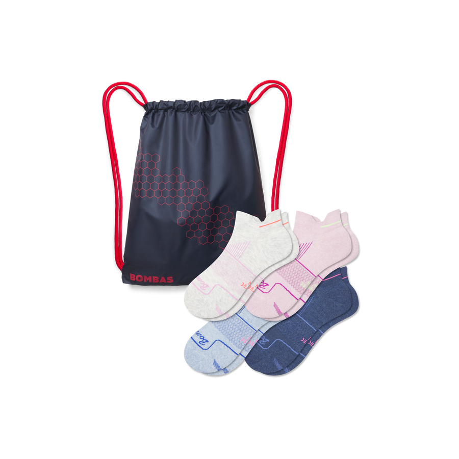 Women's Run Ankle Sock 4-Pack Gift Bag - All Day Fit