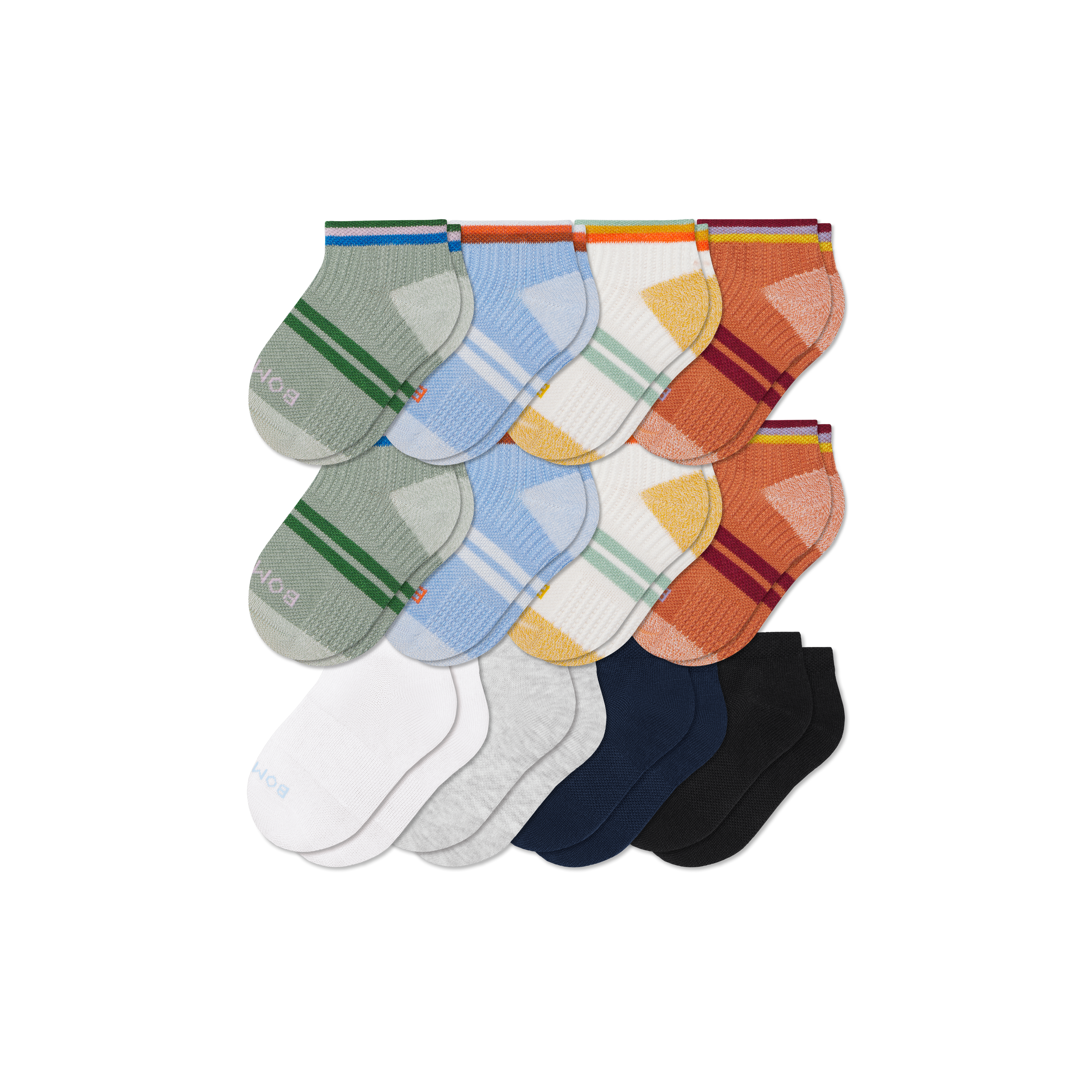 Junior Lightweight Ankle Sock 12-Pack - adobe mix L