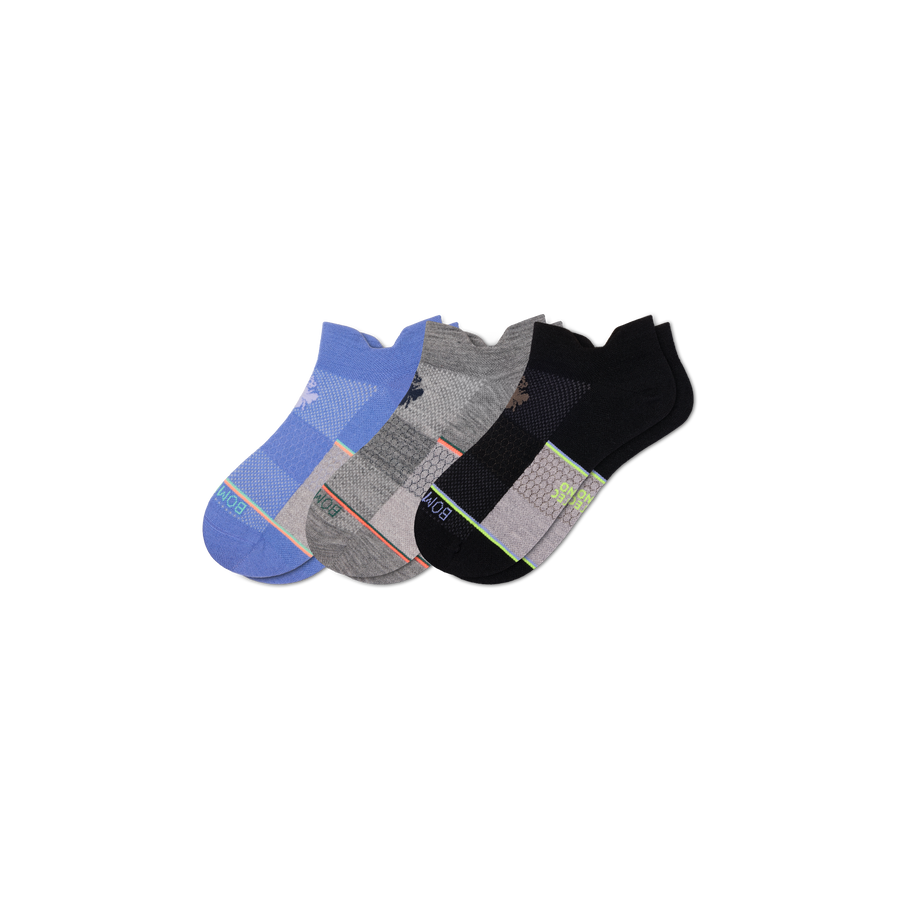 Men's Sport Merino Wool Blend Ankle Sock 3-Pack - All Day Fit