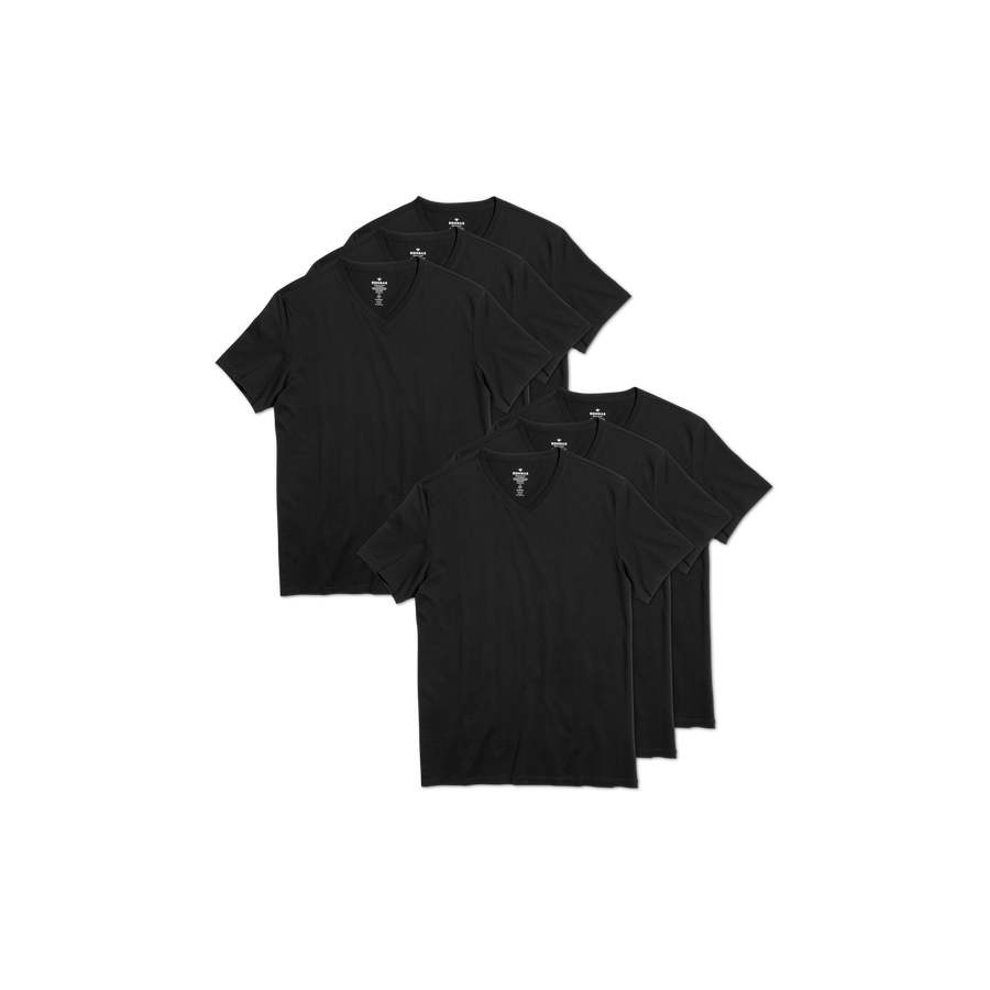 Men's Pima Cotton V-Neck T-Shirt 6-Pack - Ready Pair