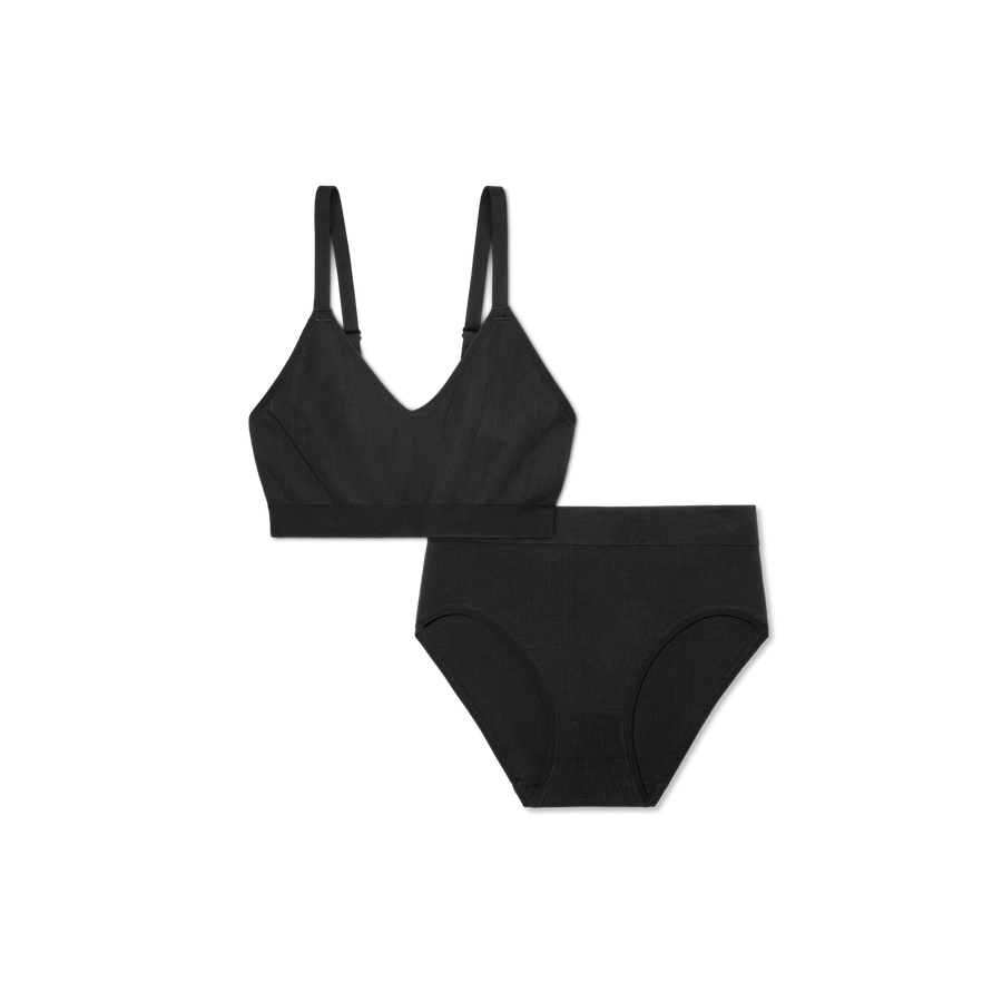 Women’s Seamless Scoop Bralette + High Rise Brief Pack - Premium Pick