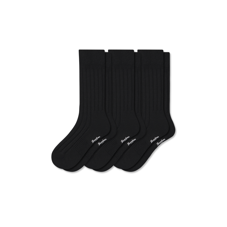 Women's Merino Blend Rib Calf Sock 3-Pack - Easy Pair