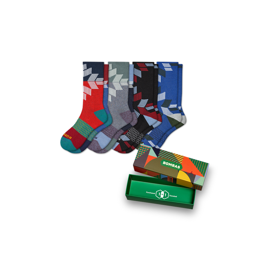Men's Calf Sock 4-Pack Gift Box - All Day Fit