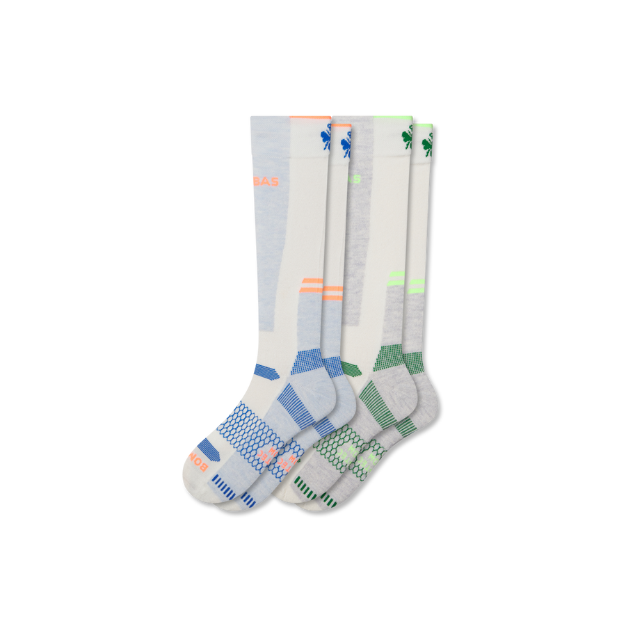 Men's Mid-Cushion Merino Wool Blend Ski & Sock 2-Pack - Premium Pick