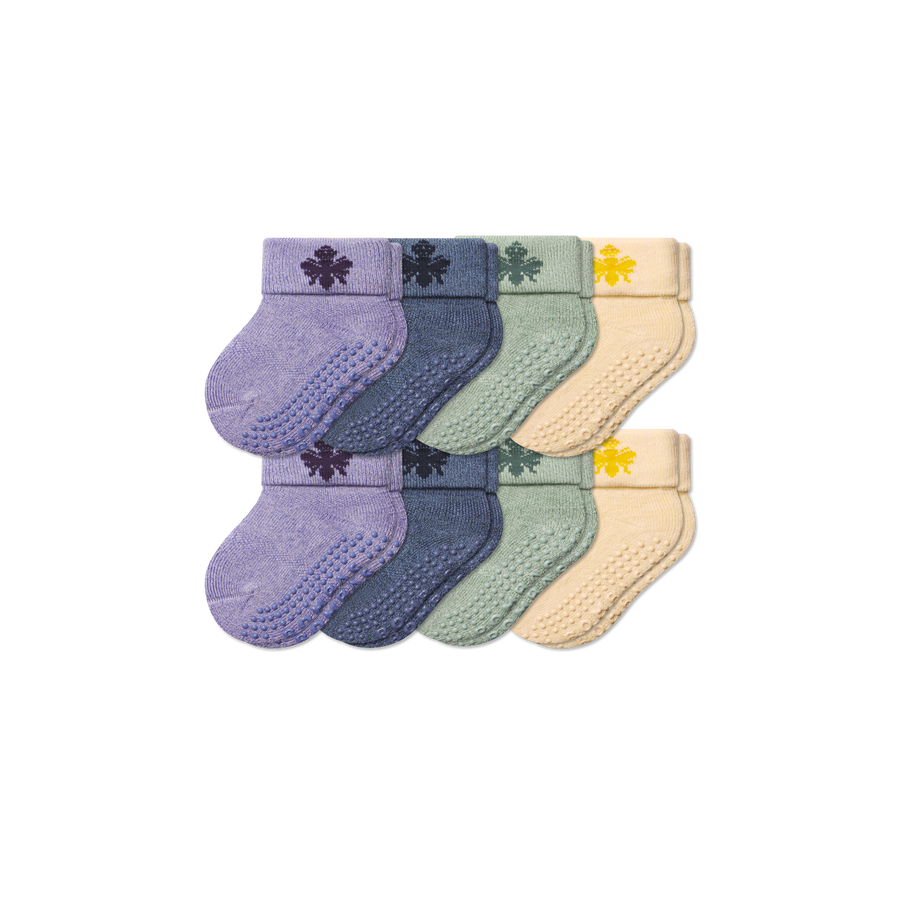 Baby Gripper Sock 8-Pack (6-12 Months) - Fresh Step