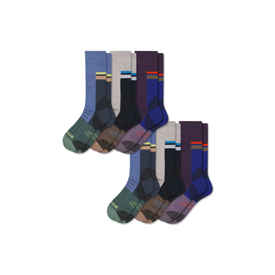 Men's Hiking Calf Sock 6-Pack - Premium Pick