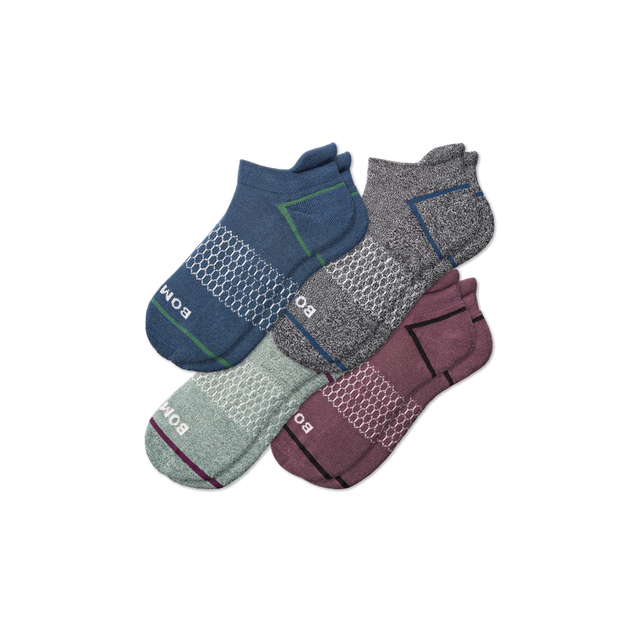 Men's Border Stripe Ankle Sock 4-Pack - Travel Pair