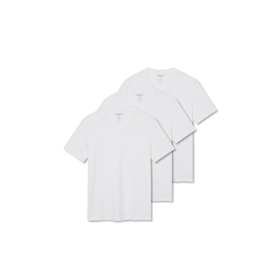 Men's Pima Cotton V-Neck T-Shirt 3-Pack - Travel Pair
