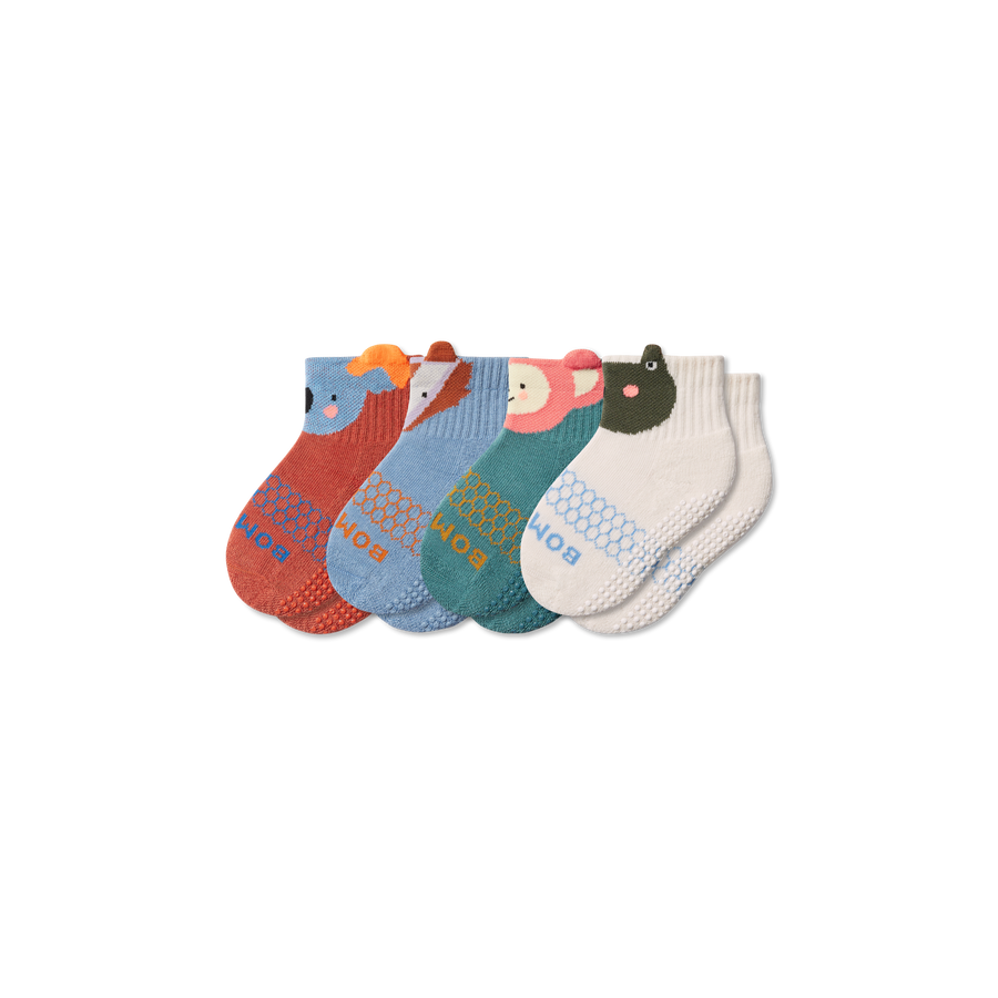 Toddler Forest Friends Calf Sock 4-Pack - Ready Pick