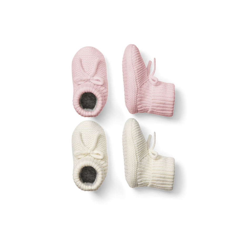 Baby Bow Gripper Slipper 2-Pack - Simple Style
