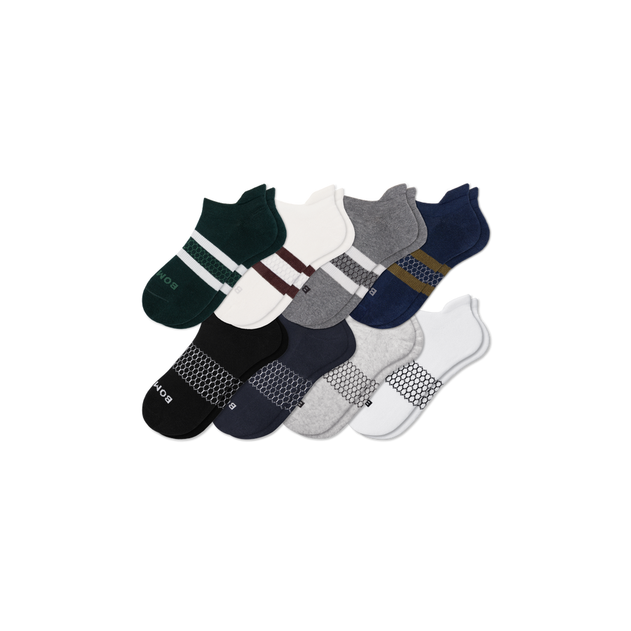 Men's Solids Ankle Sock 8-Pack - Modern Touch